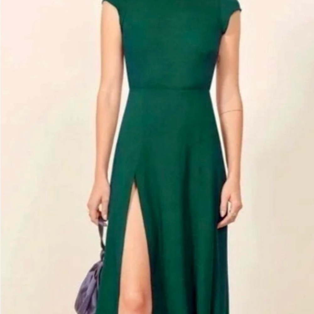Elegant Green Gavin Dress by Reformation